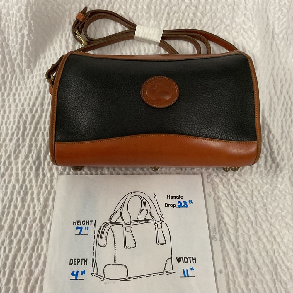 Vintage Dooney & Bourke Black & Tan  Crossbody Bag - Picture 12 of 12